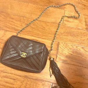 Authentic Chanel black quilted purse